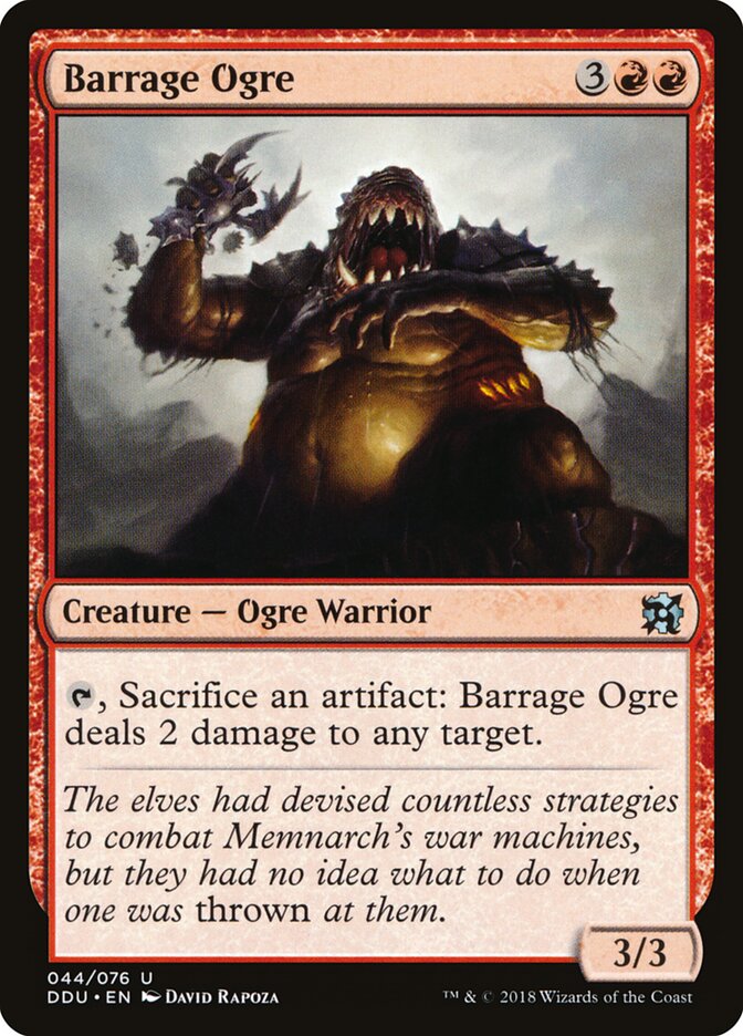 Barrage Ogre — Duel Decks: Elves vs. Inventors 44/76