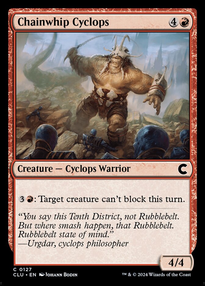 Chainwhip Cyclops — Ravnica: Clue Edition 127/284