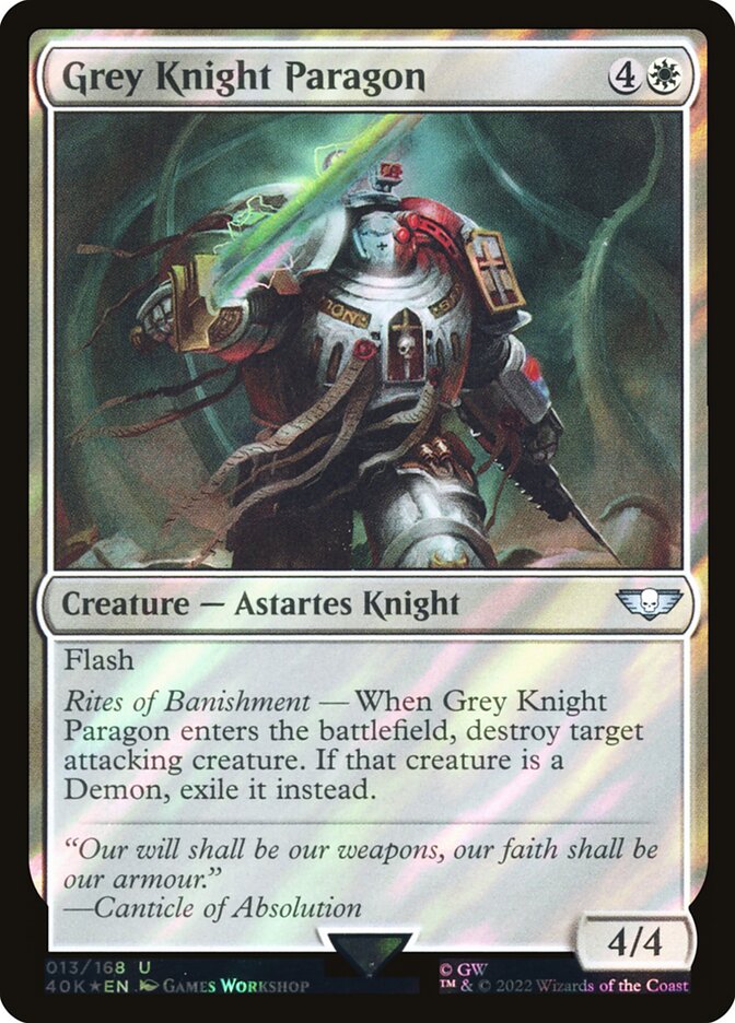 Grey Knight Paragon — Warhammer 40,000 Commander 13★/617