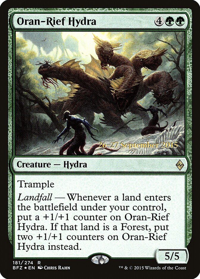 Oran-Rief Hydra — Battle for Zendikar Promos 181s/90