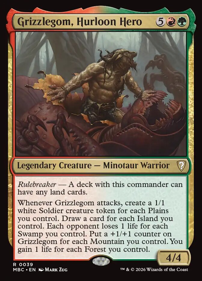 Grizzlegom, Hurloon Hero — Mystery Booster Commander Edition 39/80