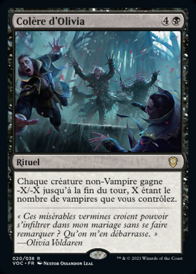 Colère d'Olivia — Crimson Vow Commander 20/188