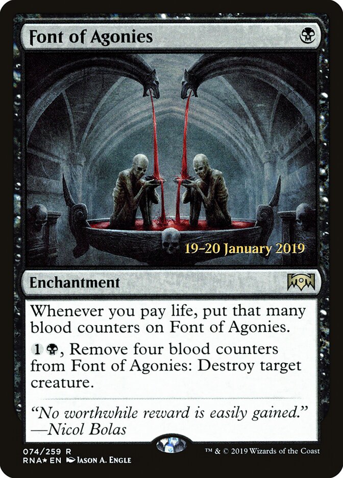 Font of Agonies — Ravnica Allegiance Promos 74s/81