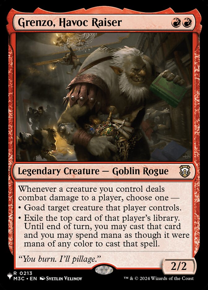 Grenzo, Havoc Raiser — The List M3C-213/5581