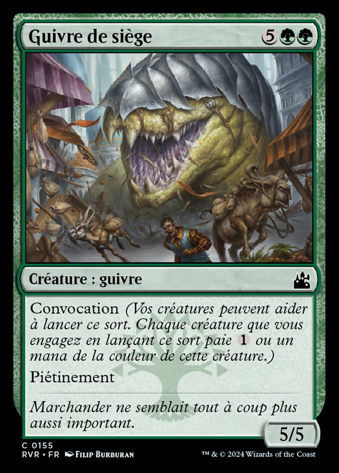 Guivre de siège — Ravnica Remastered 155/531