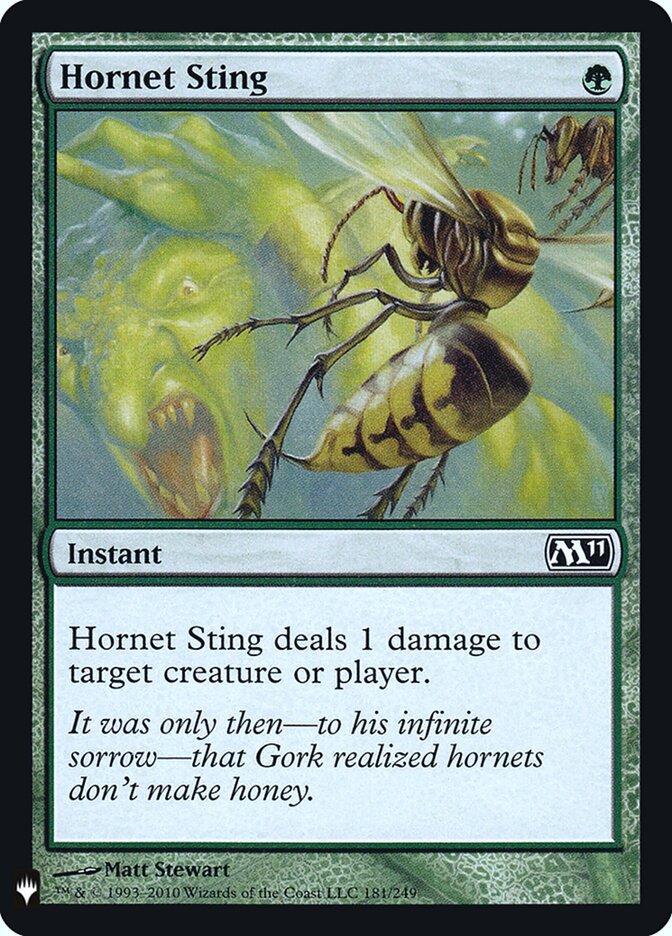 Hornet Sting — The List M11-181/5581