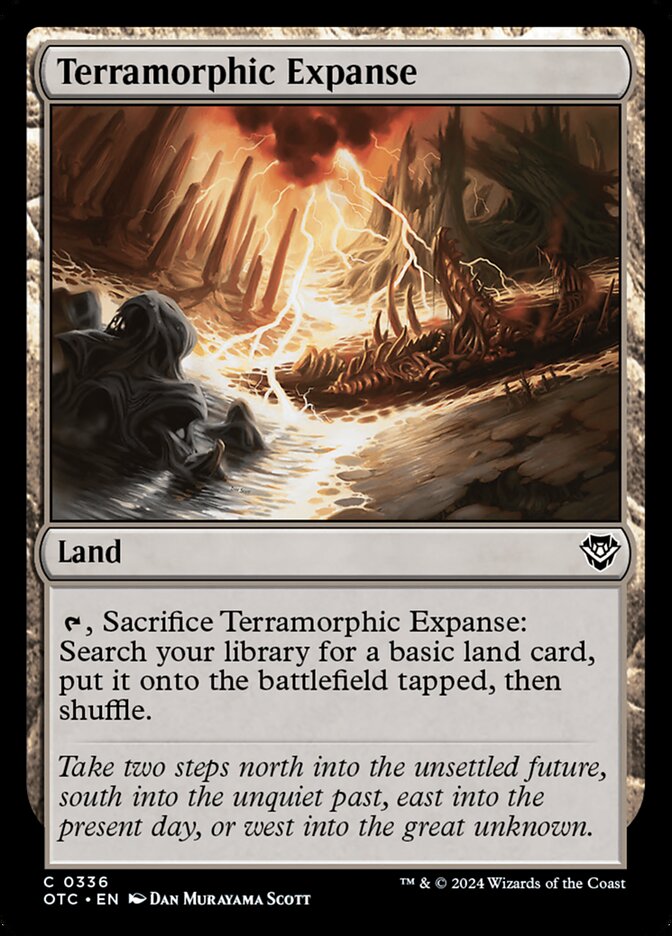 Immensité terramorphe — Outlaws of Thunder Junction Commander 336/342