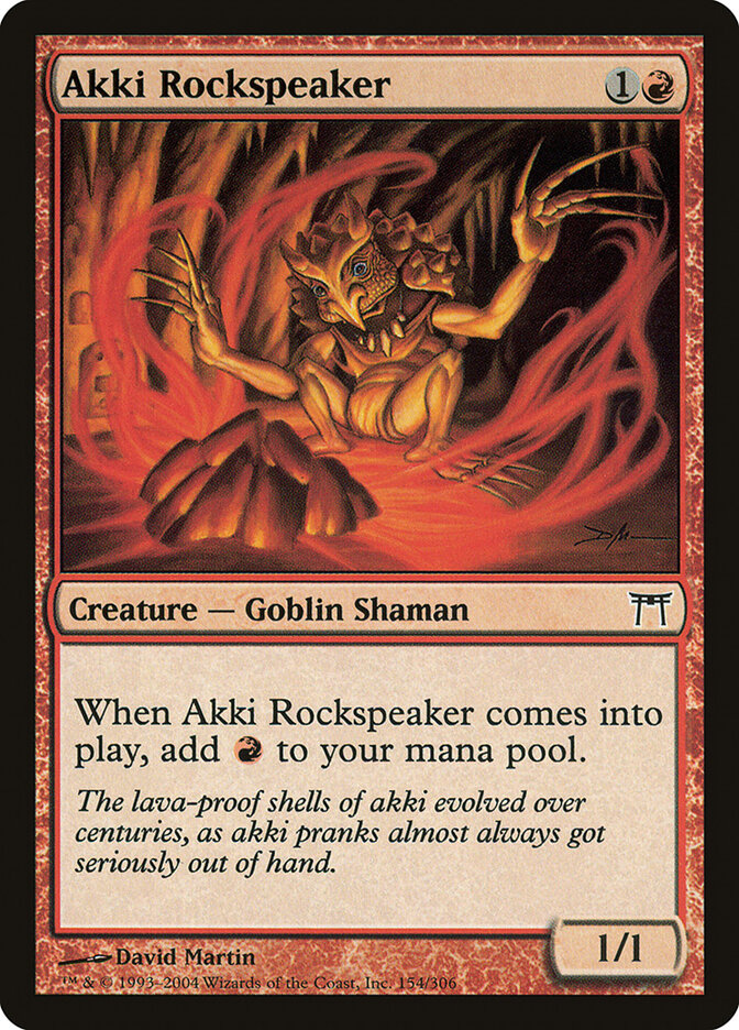 Akki Rockspeaker — Champions of Kamigawa 154/307
