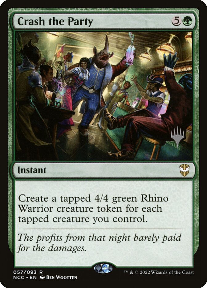 Crash the Party — New Capenna Commander Promos 57p/75