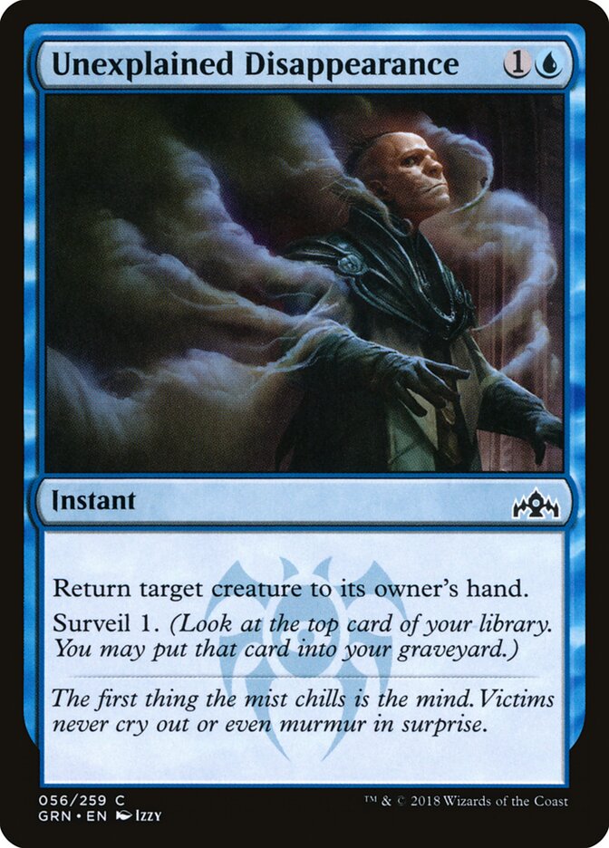 Unexplained Disappearance — Guilds of Ravnica 56/273