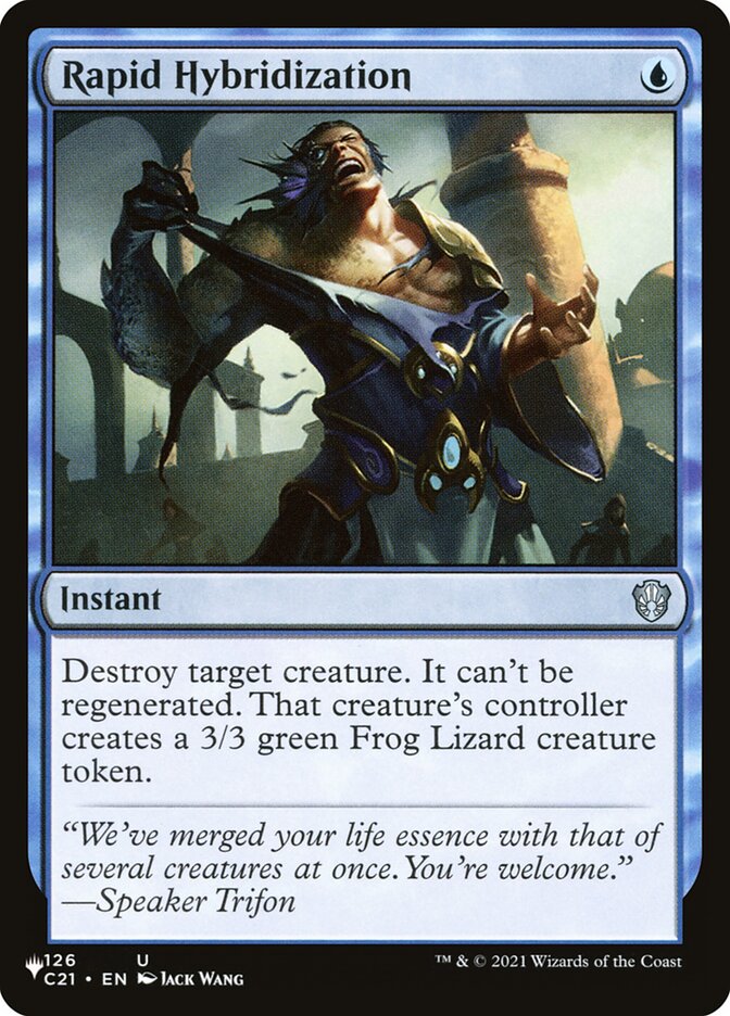 Rapid Hybridization — The List C21-126/5581
