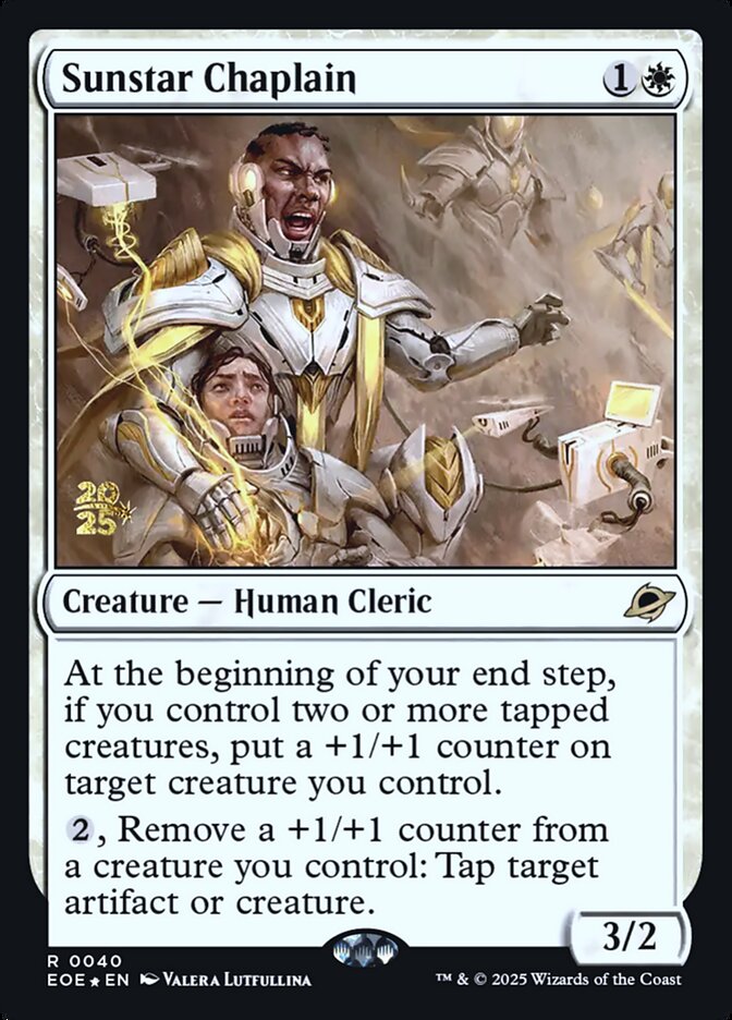 Sunstar Chaplain — Edge of Eternities Promos 40s/160