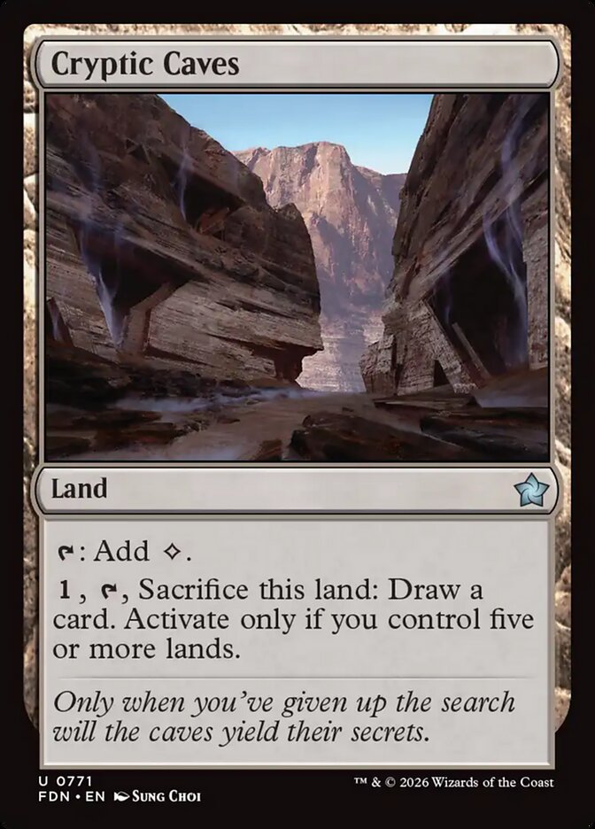 Cryptic Caves — Foundations 771/771