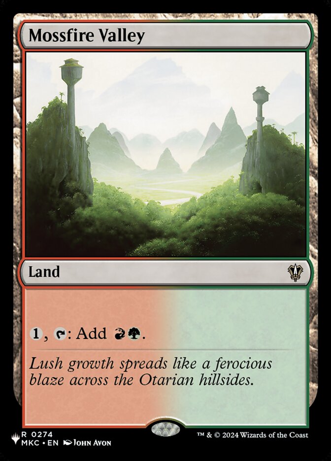 Mossfire Valley — The List MKC-274/5581