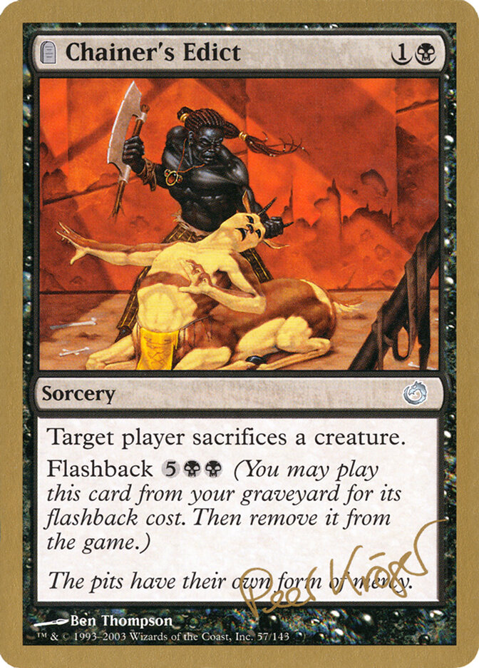 Chainer's Edict — World Championship Decks 2003 pk57/142