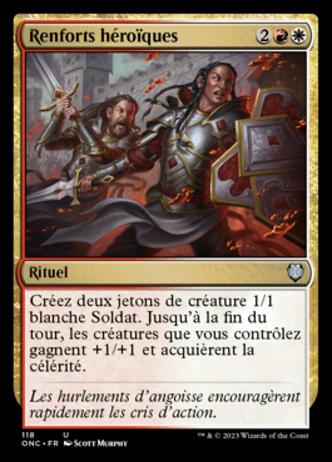 Renforts héroïques — Phyrexia: All Will Be One Commander 118/174