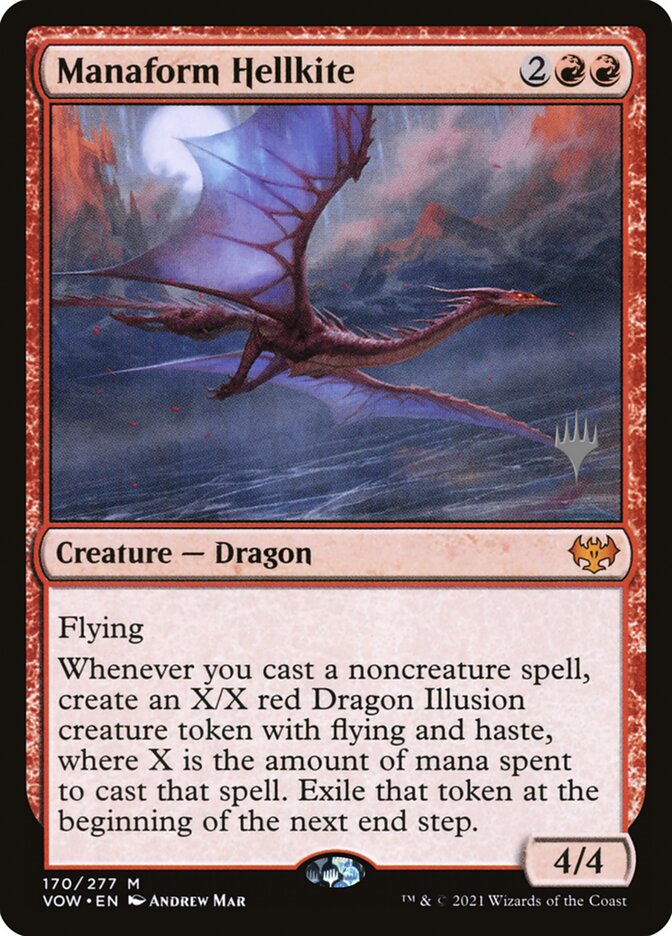 Manaform Hellkite — Innistrad: Crimson Vow Promos 170p/121