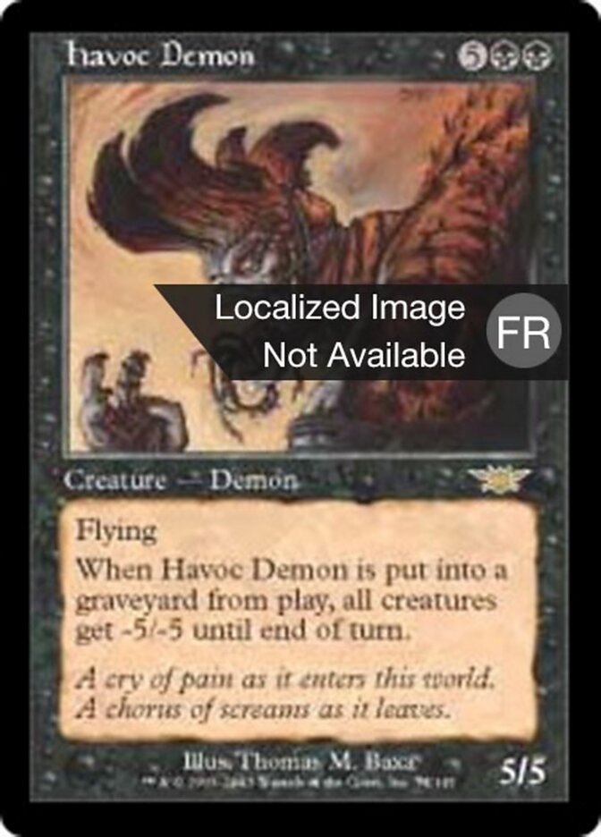 Démon ravageur — Legions 74/145