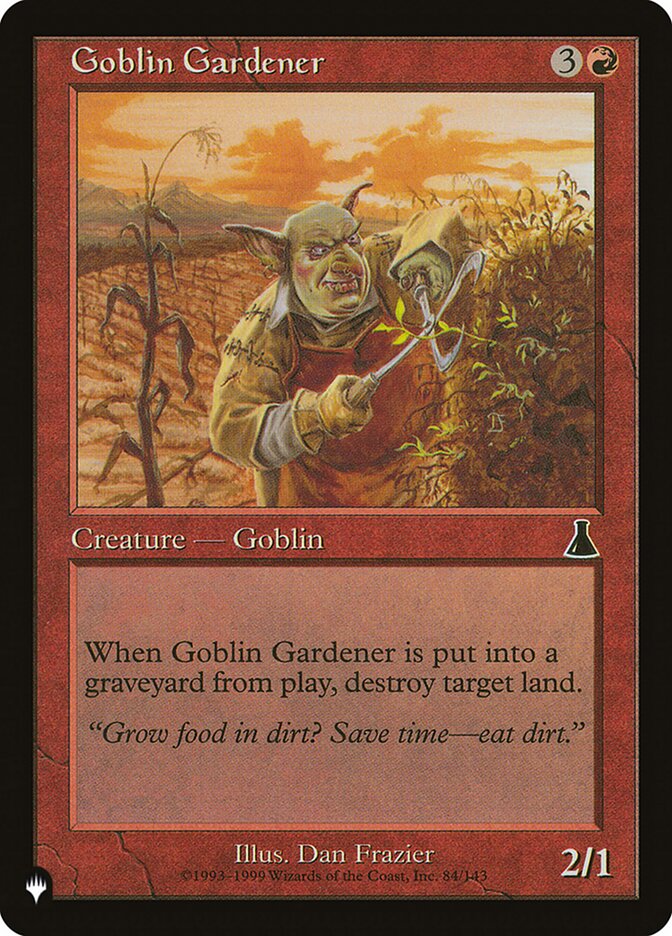 Goblin Gardener — The List UDS-84/5581
