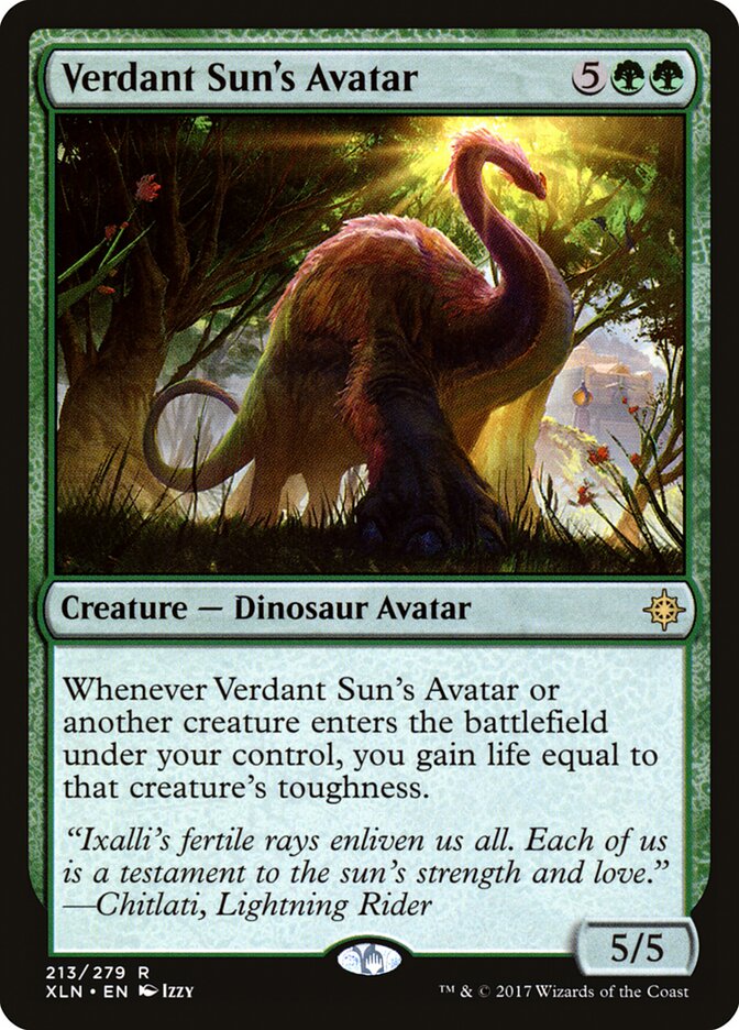 Verdant Sun's Avatar — Ixalan 213/289