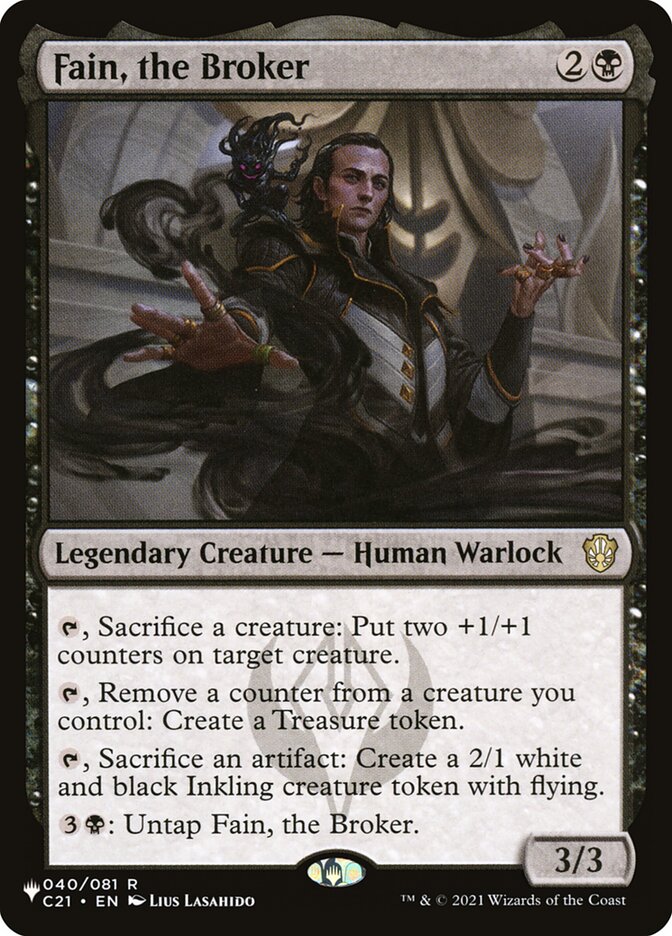 Fain, the Broker — The List C21-40/5581