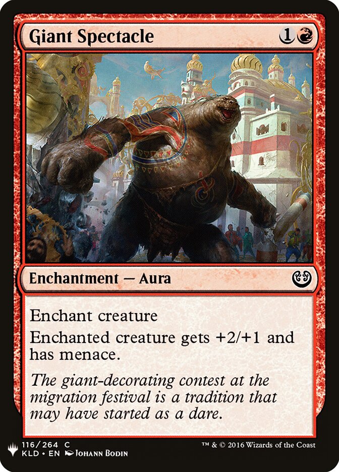 Giant Spectacle — The List KLD-116/5581