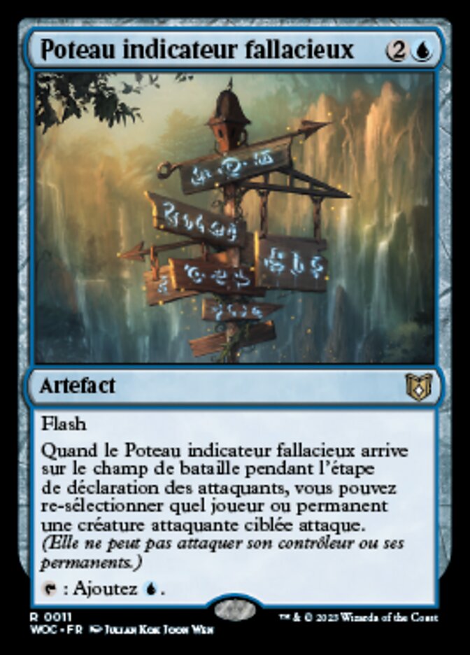 Poteau indicateur fallacieux — Wilds of Eldraine Commander 11/173