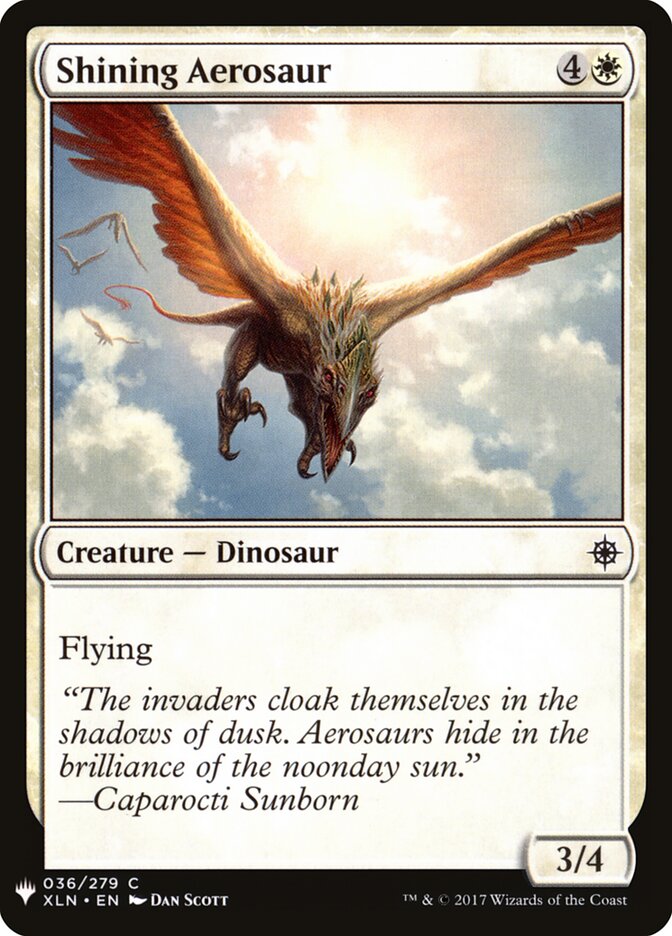 Shining Aerosaur — The List XLN-36/5581
