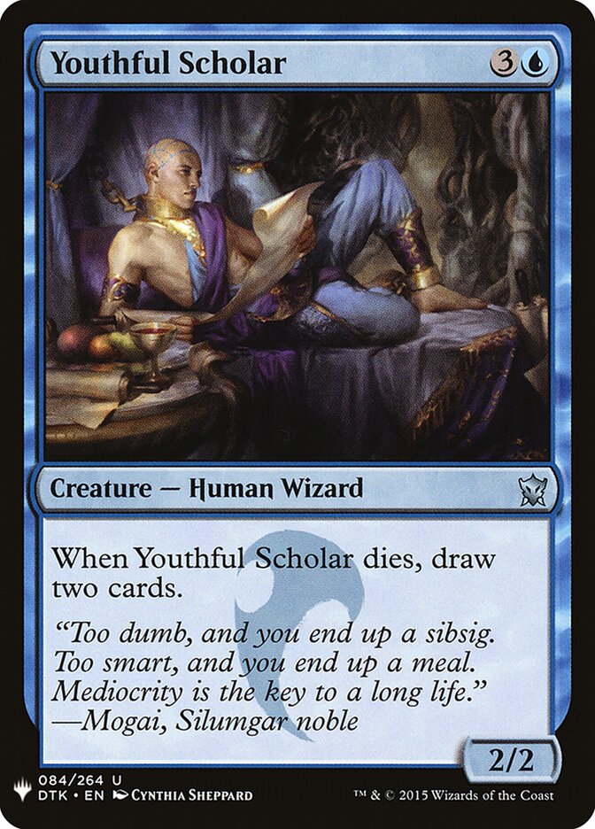 Youthful Scholar — The List DTK-84/5581