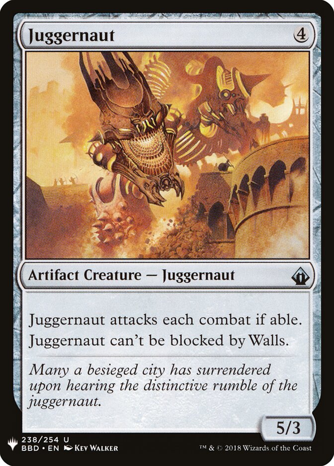 Juggernaut — The List BBD-238/5581
