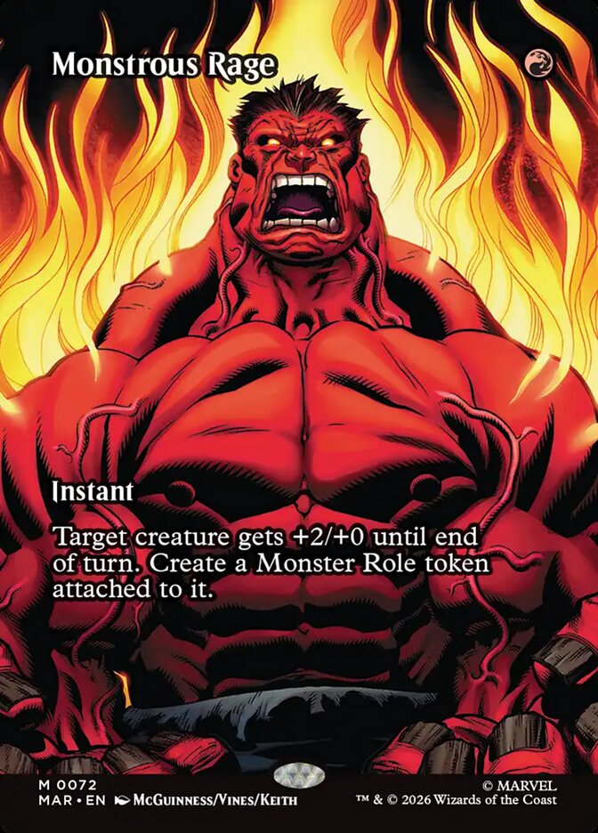 Monstrous Rage — Marvel Universe 72/100