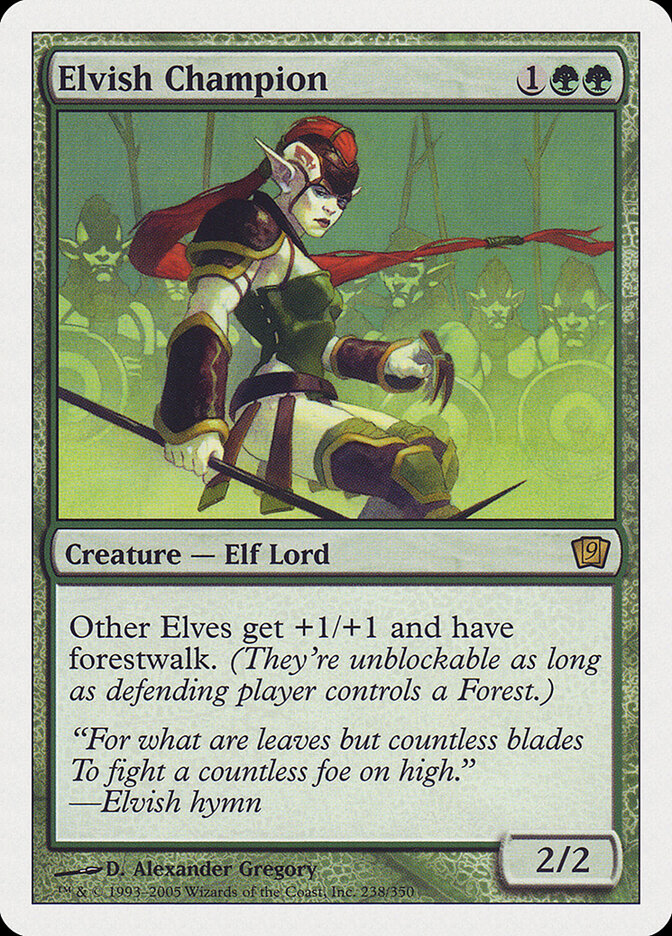 Elvish Champion — Ninth Edition 238/709