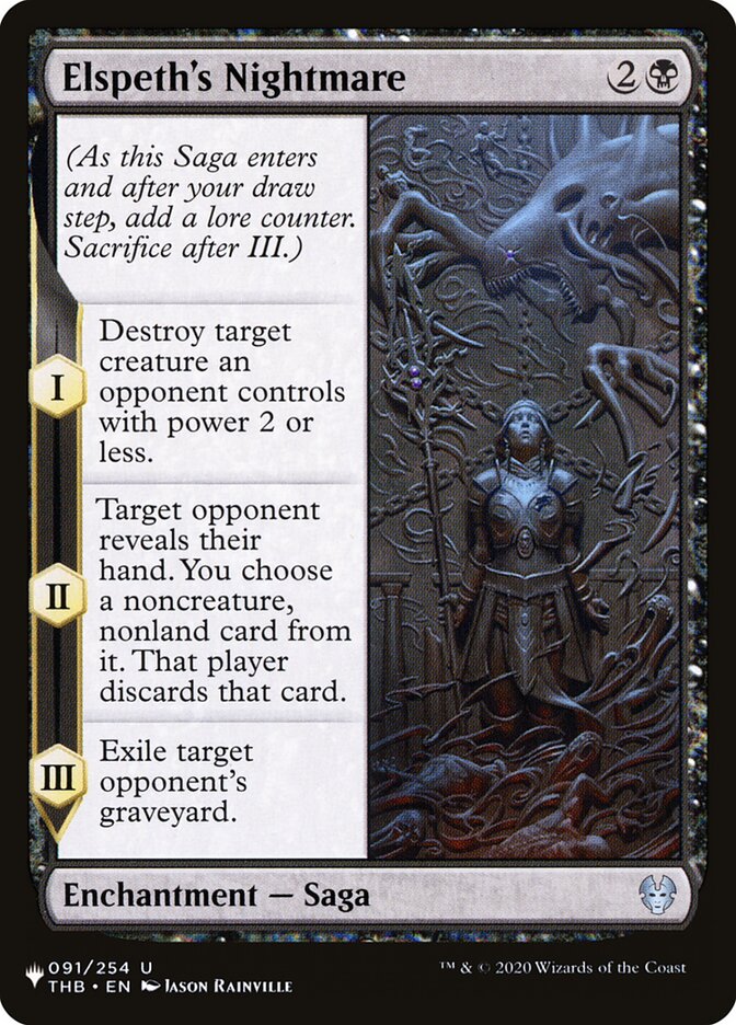 Elspeth's Nightmare — The List THB-91/5581
