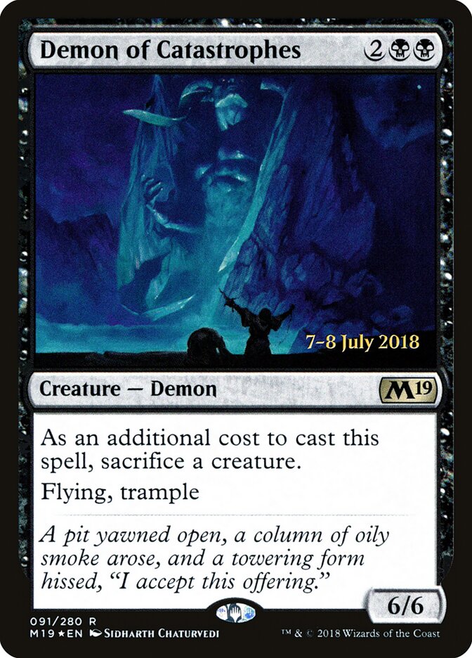 Demon of Catastrophes — Core Set 2019 Promos 91s/95