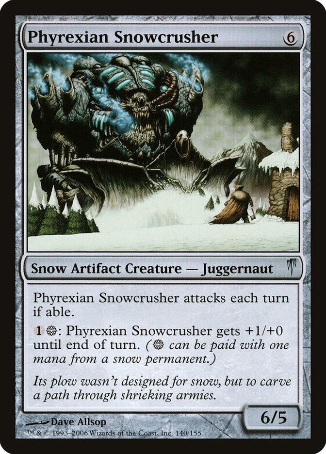 Phyrexian Snowcrusher — Coldsnap 140/155