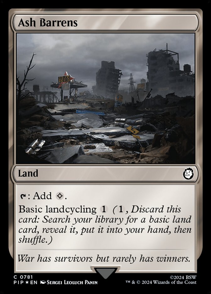 Ash Barrens — Fallout 781/1068