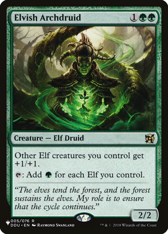 Elvish Archdruid — The List DDU-5/5581