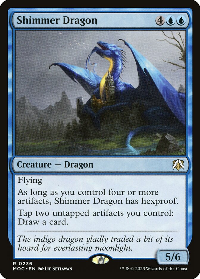 Shimmer Dragon — March of the Machine Commander 236/450