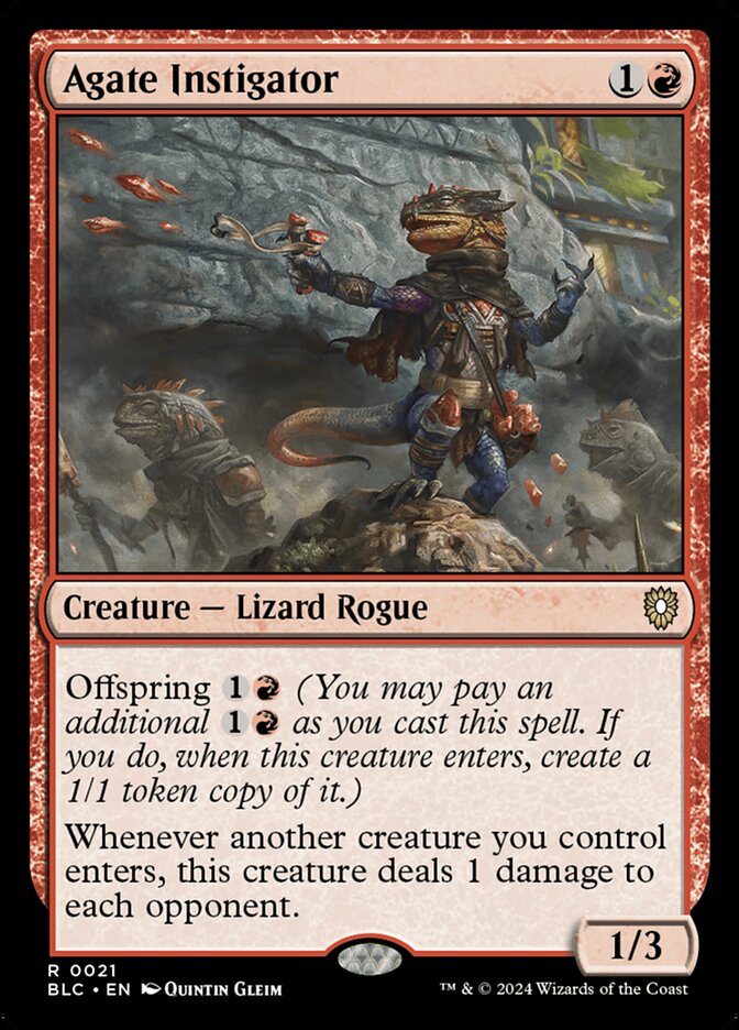 Agate Instigator — Bloomburrow Commander 21/356