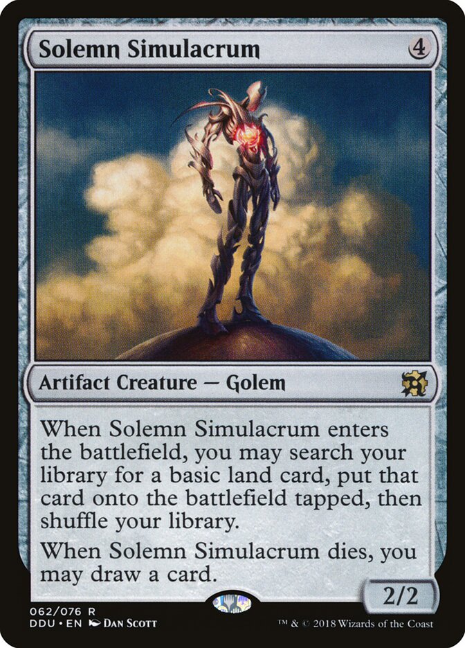 Solemn Simulacrum — Duel Decks: Elves vs. Inventors 62/76