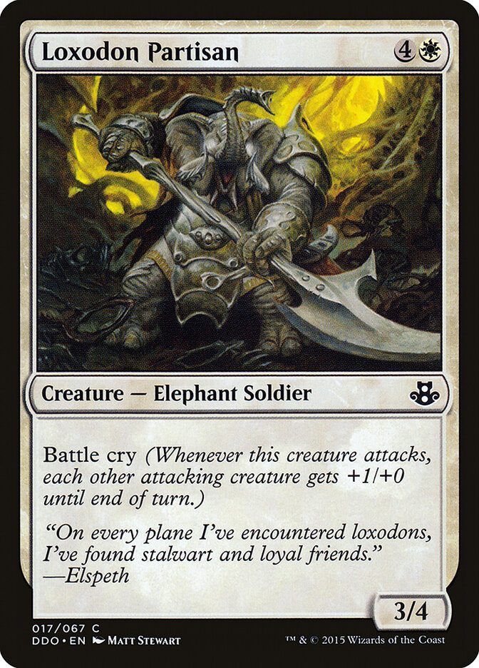 Loxodon Partisan — Duel Decks: Elspeth vs. Kiora 17/67