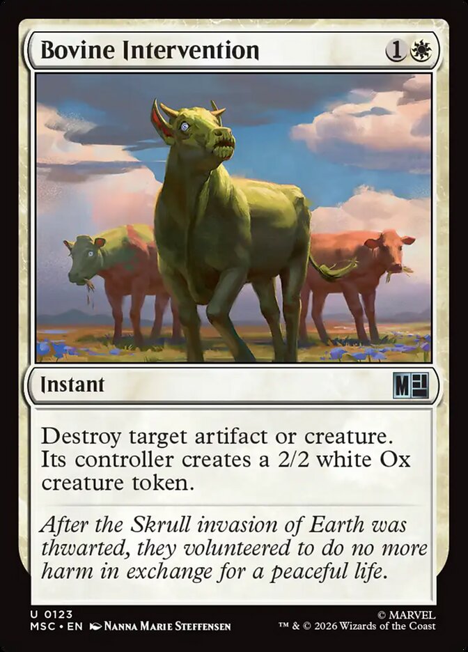 Bovine Intervention — Marvel Super Heroes Commander 123/866