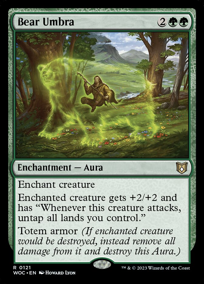 Bear Umbra — Wilds of Eldraine Commander 121/173