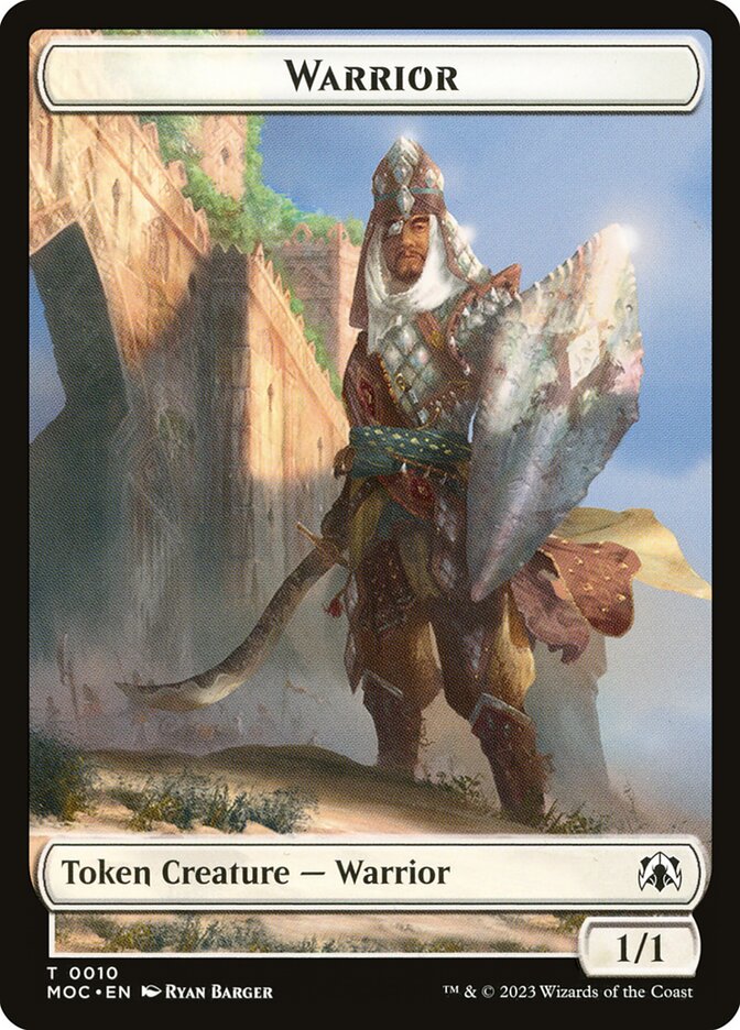 Warrior — March of the Machine Commander Tokens 10/46