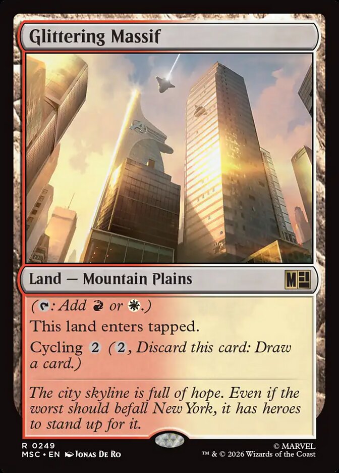 Glittering Massif — Marvel Super Heroes Commander 249/866