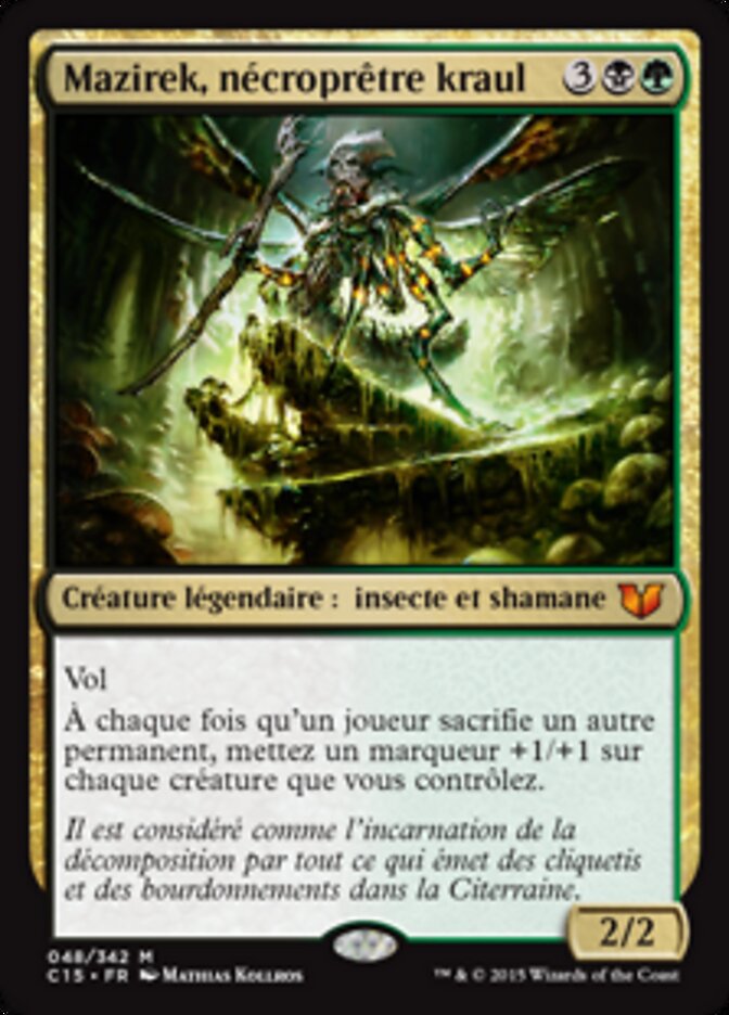 Mazirek, nécroprêtre kraul — Commander 2015 48/342