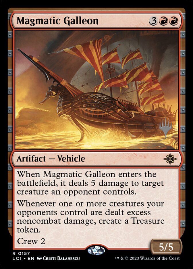 Magmatic Galleon — The Lost Caverns of Ixalan Promos 157p/136
