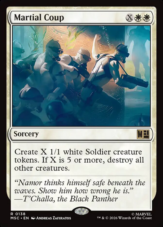 Martial Coup — Marvel Super Heroes Commander 138/866