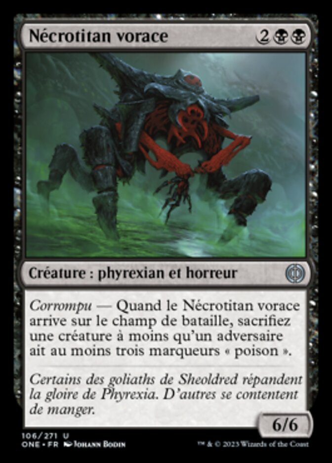 Nécrotitan vorace — Phyrexia: All Will Be One 106/479