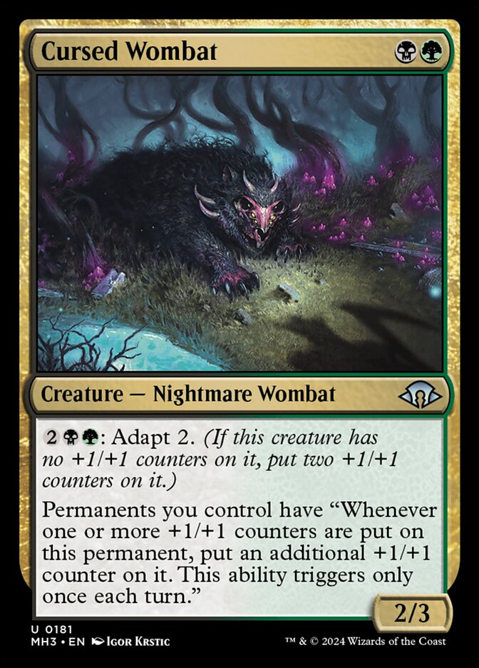 Cursed Wombat — Modern Horizons 3 181/528
